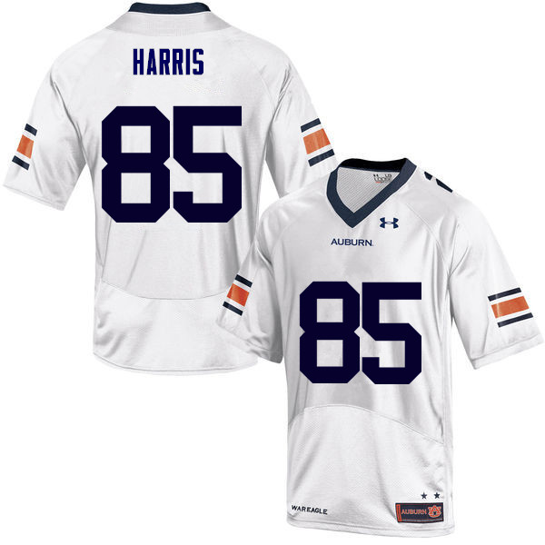 Men's Auburn Tigers #85 Jalen Harris White College Stitched Football Jersey